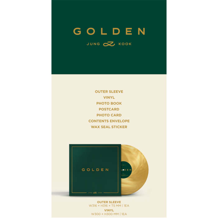 JUNG KOOK BTS 1ST SOLO ALBUM GOLDEN (LP VER)