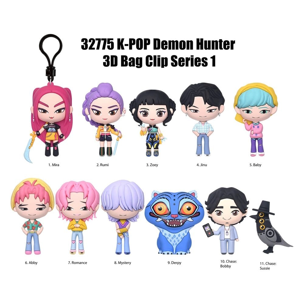 K-Pop Demon Hunters 3D Foam Bag Clips Series 1 (Mystery Box) 1