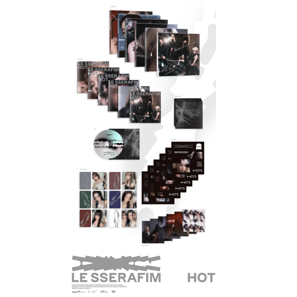 LE SSERAFIM 5TH MINI ALBUM - HOT (COMPACT VER.) 2