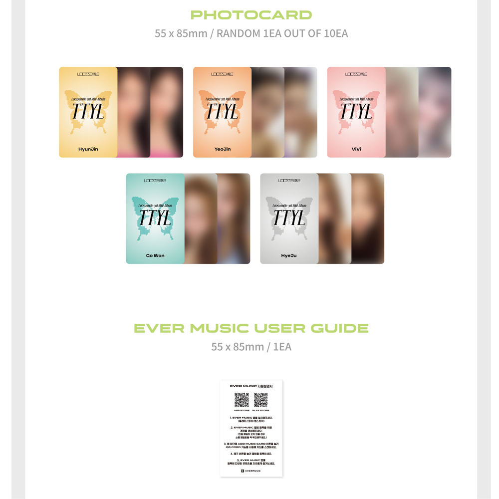 LOOSSEMBLE - TTYL 3RD MINI ALBUM (EVER MUSIC ALBUM VER) 2