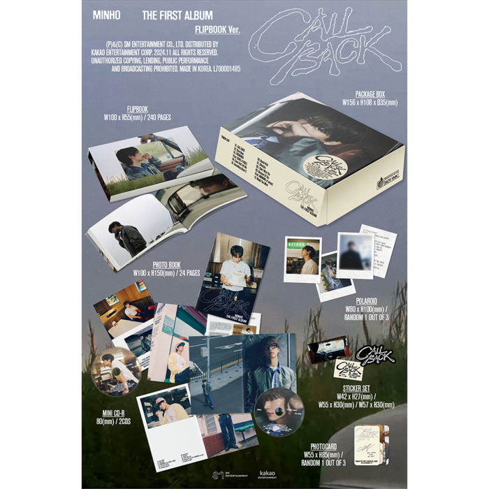 MINHO (SHINEE) - CALL BACK (FLIPBOOK VER)