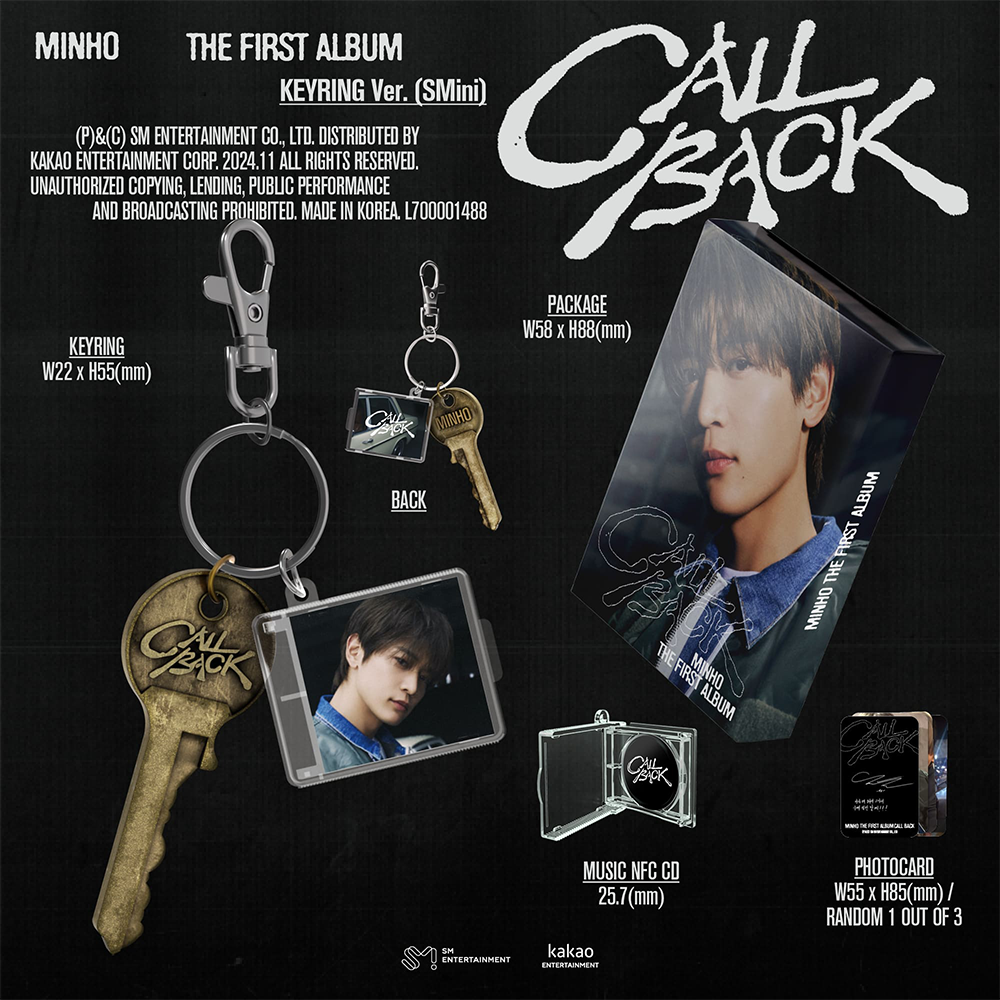 MINHO (SHINEE) - CALL BACK (KEYRING VER) SMINI VER 1