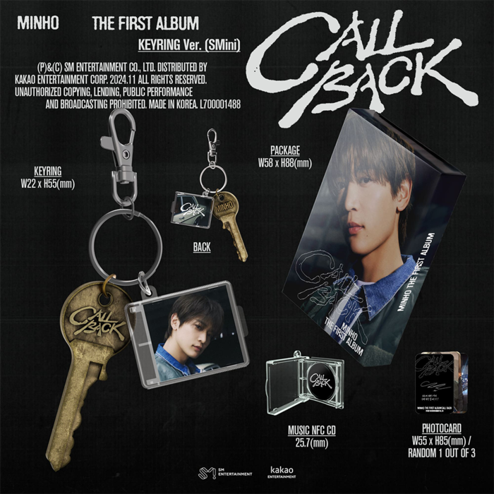 MINHO (SHINEE) - CALL BACK (KEYRING VER) SMINI VER
