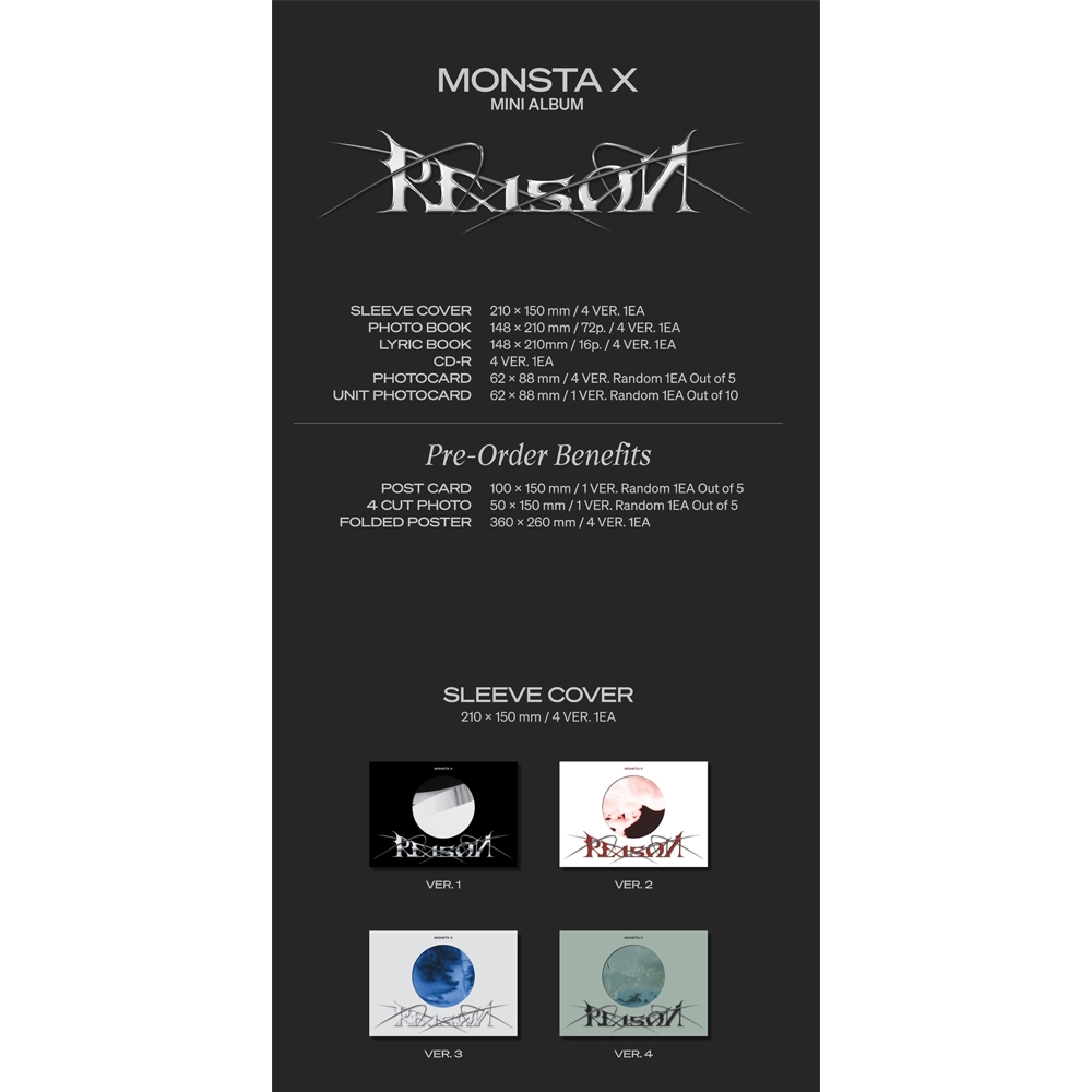 MONSTA X - REASON (12TH MINI ALBUM)