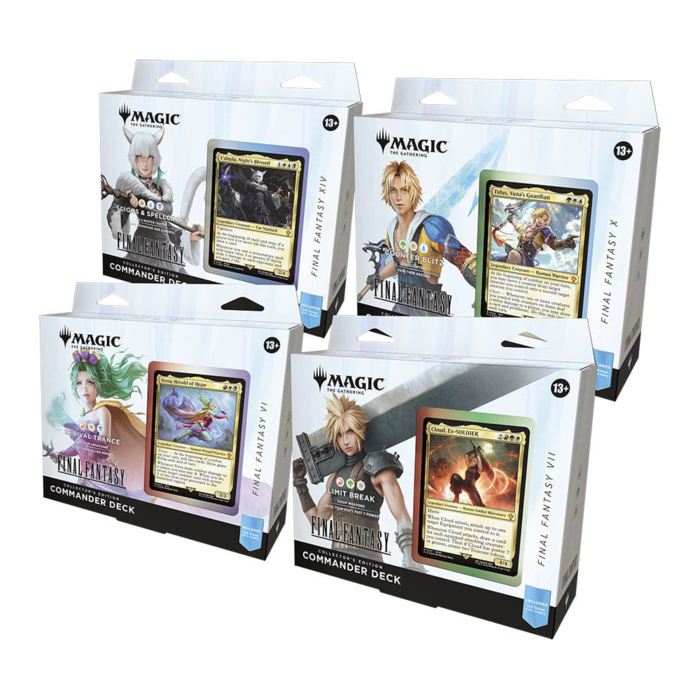 Magic the Gathering Final Fantasy Collector's Edition Commander Decks (Set of 4 Decks)