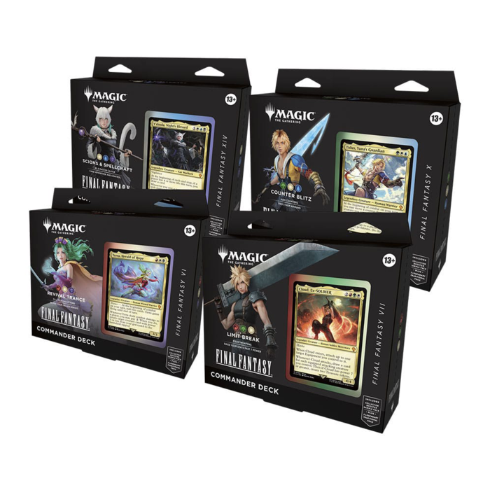 Magic the Gathering Final Fantasy Commander Decks (Set of 4 Decks)