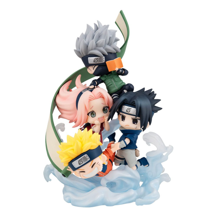 Naruto Shippuden FigUnity PVC Mini Statue Gather here Team 7 13 cm (with gift)