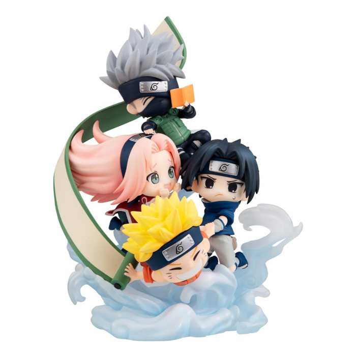 Naruto Shippuden FigUnity PVC Mini Statue Gather here Team 7 13 cm (with gift)