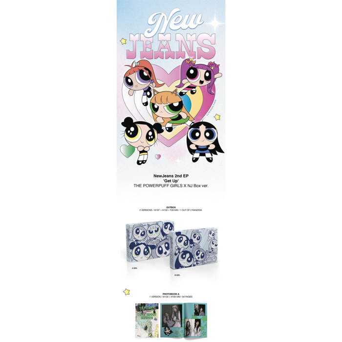 NEWJEANS – 2ND EP GET UP (THE POWERPUFF GIRLS X NJ BOX)