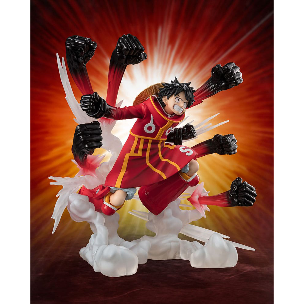 One Piece Figuarts ZERO Extra Battle PVC Statue Monkey D. Luffy Gum Gum Hawk Gatling 19 cm 1