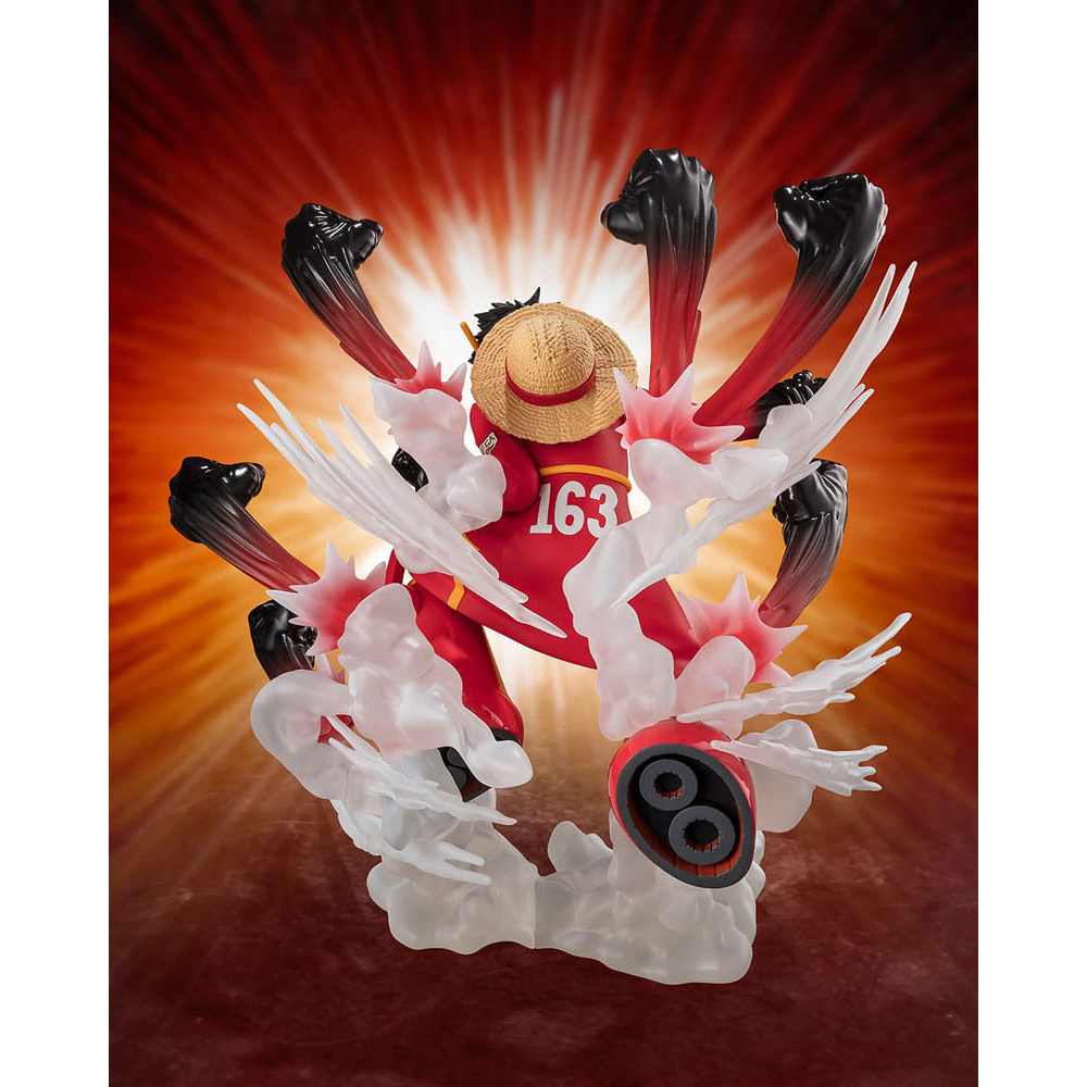One Piece Figuarts ZERO Extra Battle PVC Statue Monkey D. Luffy Gum Gum Hawk Gatling 19 cm 2