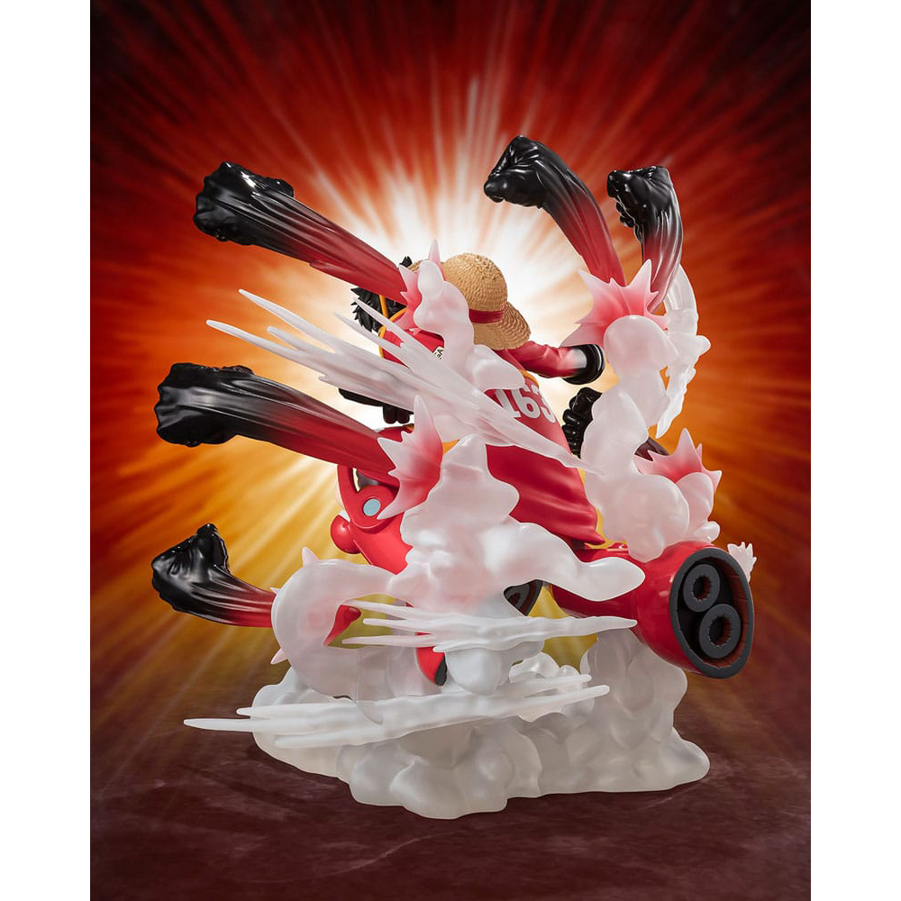 One Piece Figuarts ZERO Extra Battle PVC Statue Monkey D. Luffy Gum Gum Hawk Gatling 19 cm 3