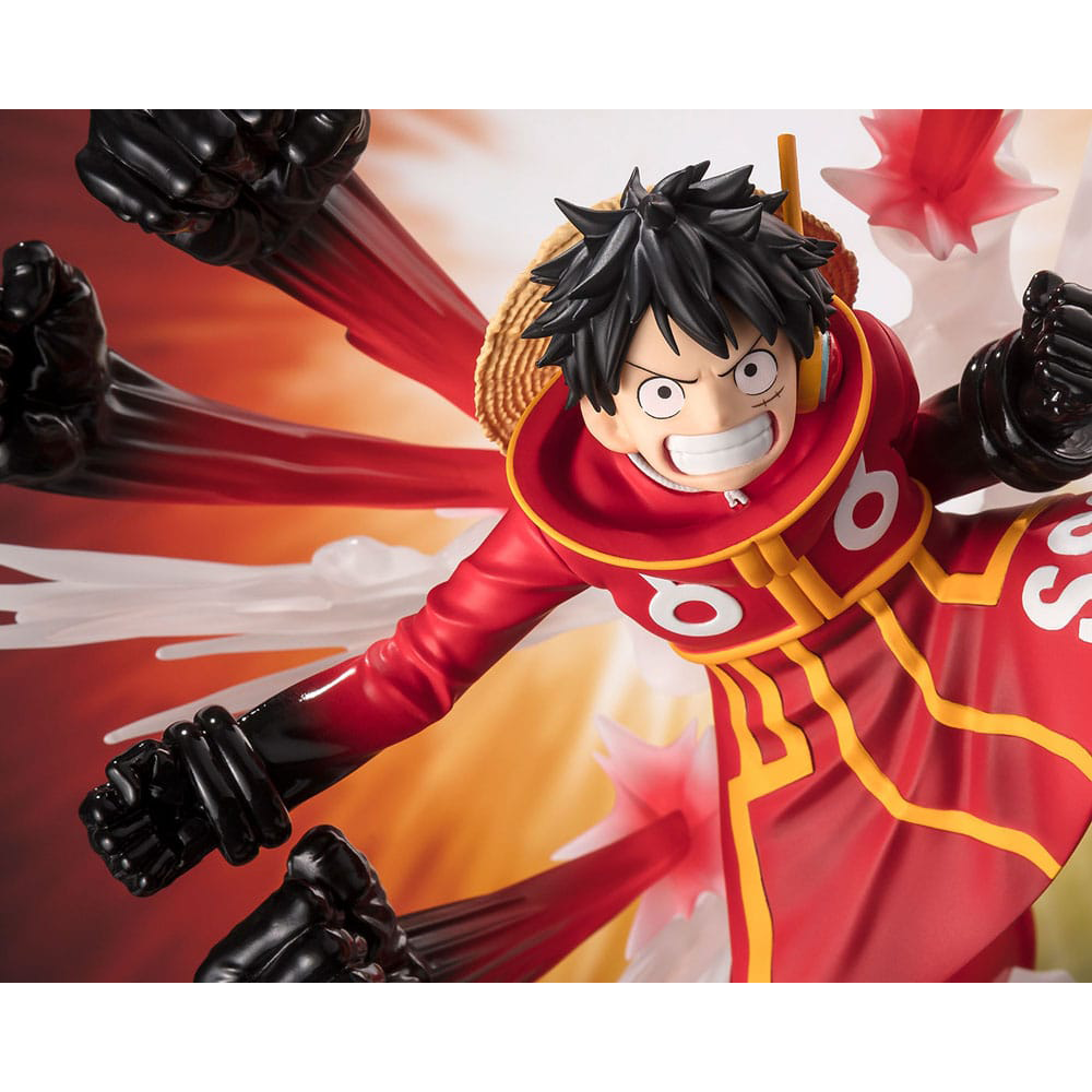One Piece Figuarts ZERO Extra Battle PVC Statue Monkey D. Luffy Gum Gum Hawk Gatling 19 cm 4