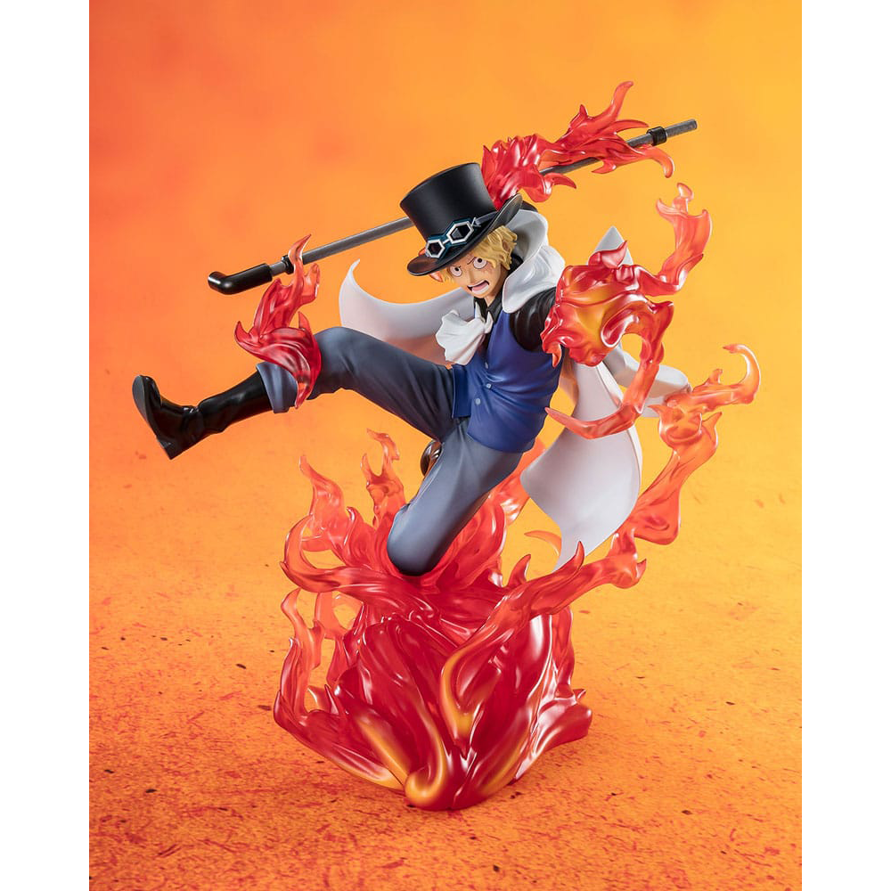 One Piece Figuarts ZERO Extra Battle PVC Statue Sabo Fire Fist Rook Check 19 cm 0