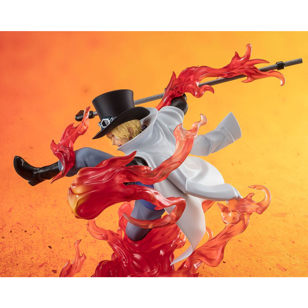 One Piece Figuarts ZERO Extra Battle PVC Statue Sabo Fire Fist Rook Check 19 cm 3
