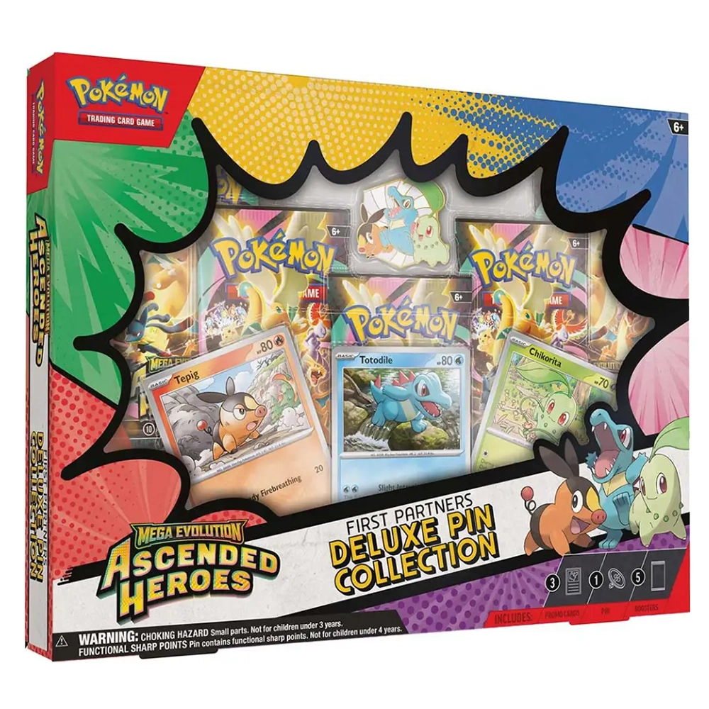 Pokémon TCG - Ascended Heroes - First Partners Deluxe Pin Collection