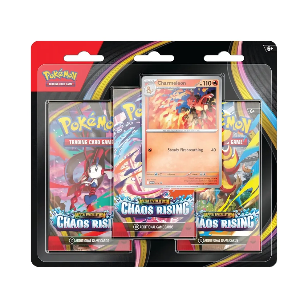 Pokémon TCG - Chaos Rising 3-Pack Blister Charmeleon
