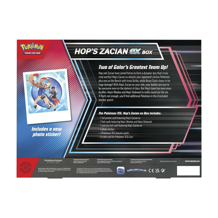 Pokémon TCG - Hop’s Zacian ex Box