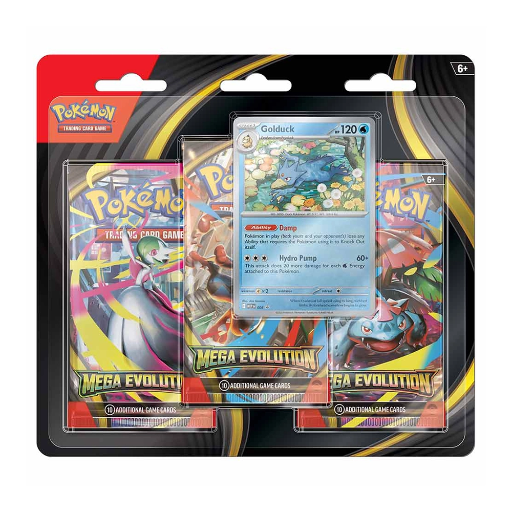 Pokémon TCG - Mega Evolution 3-Pack Blister Golduck 0