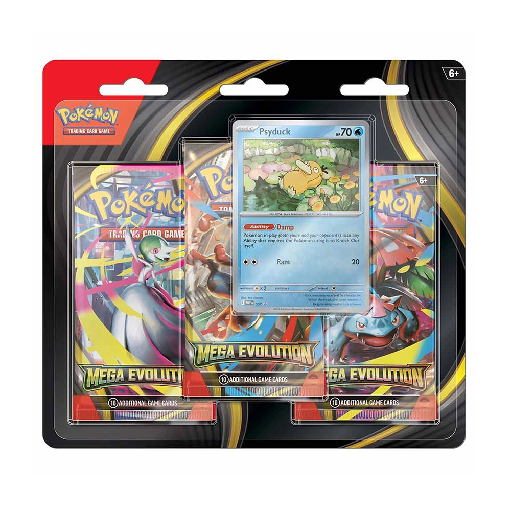 Pokémon TCG - Mega Evolution 3-Pack Blister Psyduck 0