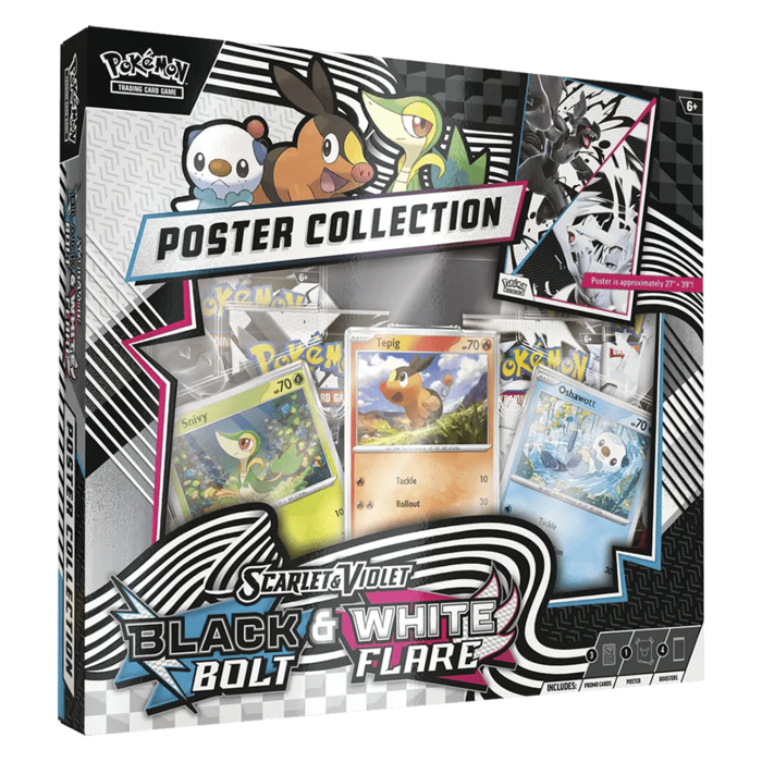 Pokémon TCG - Scarlet & Violet Black Bolt & White Flare Unova Poster Collection