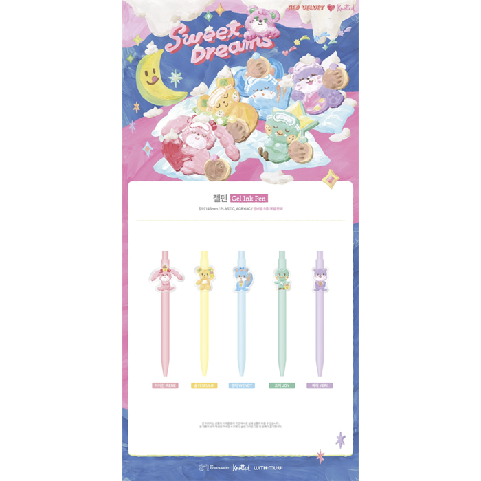RED VELVET - SWEET DREAMS RED VELVET X KNOTTED POP UP STORE OFFICIAL MD GEL INK PEN