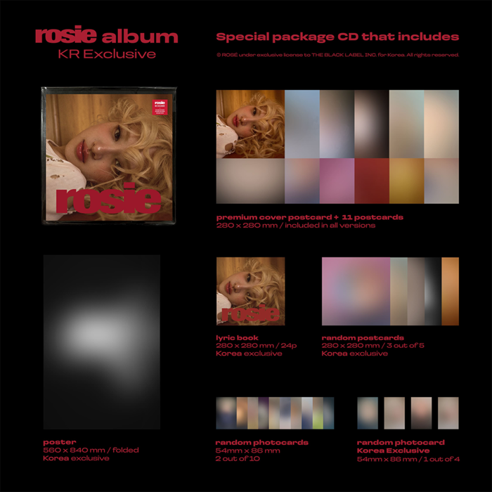 ROSÉ BLACKPINK ROSIE ALBUM