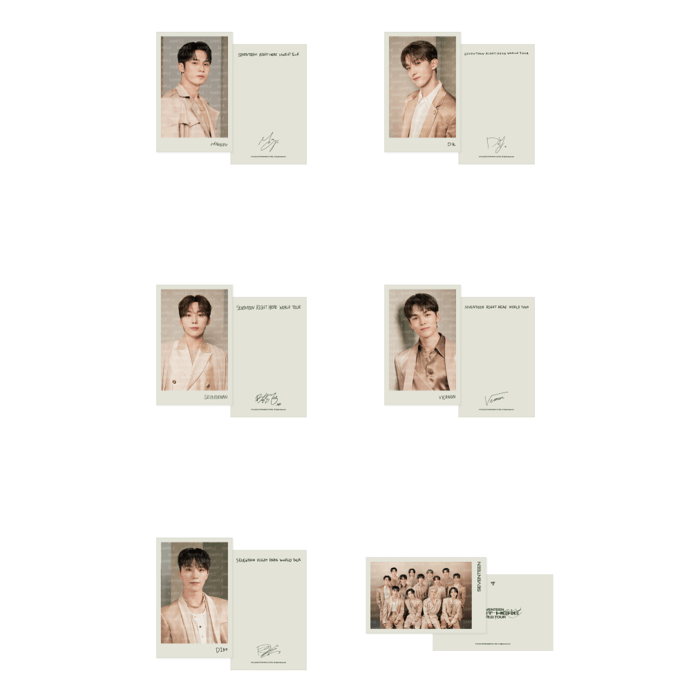 SEVENTEEN - RIGHT HERE WORLD TOUR POSTCARD SET