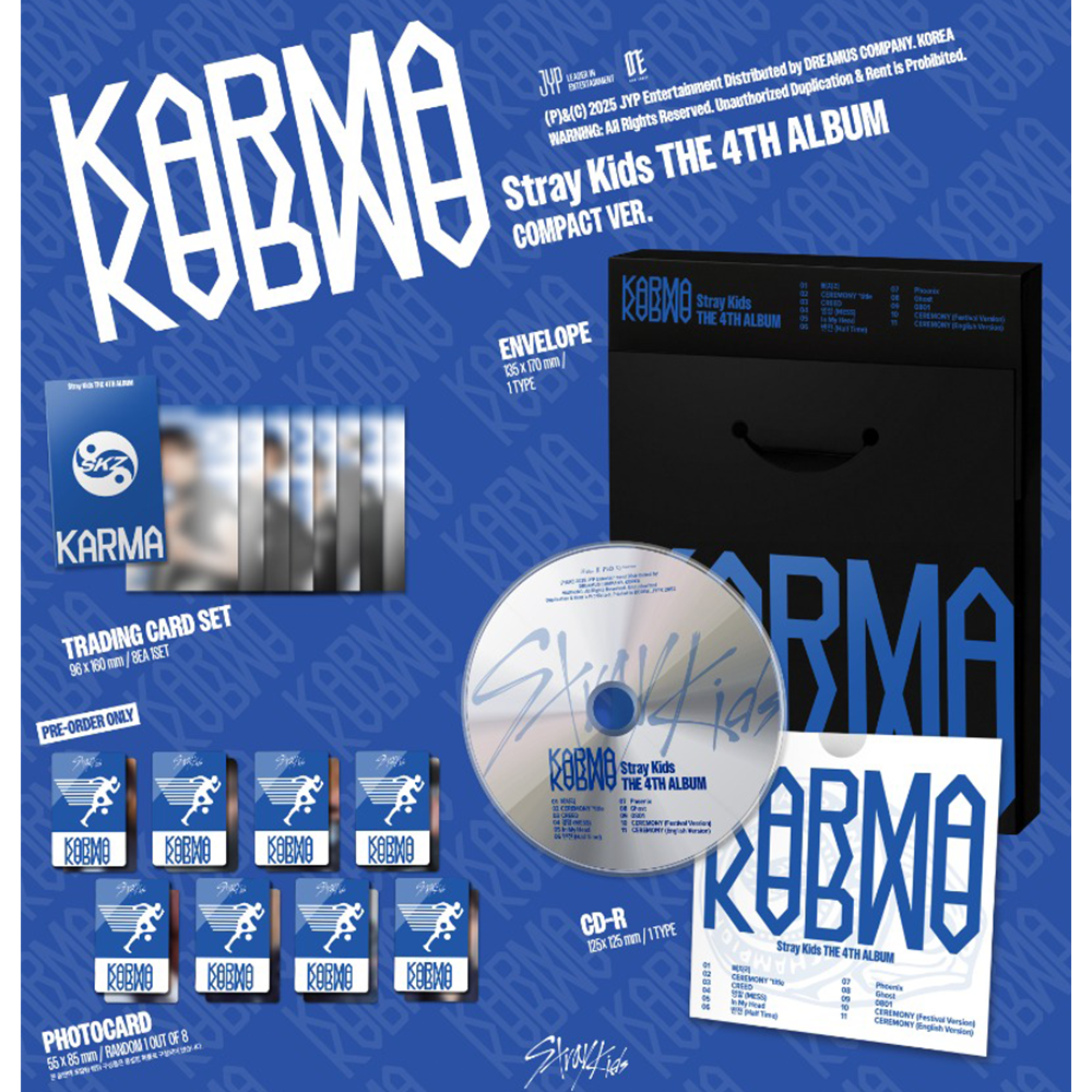 Stray Kids 新品未開封　KARMA COMPACT VER. 30枚 楽天市場】[初回特典+おまけ付き] Stray Kids [KARMA] COMPACT