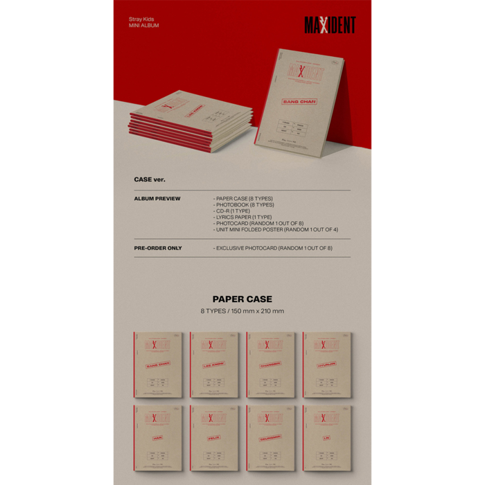 STRAY KIDS - MAXIDENT (CASE VER)