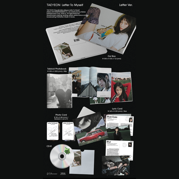 TAEYEON 6TH MINI ALBUM LETTER TO MYSELF