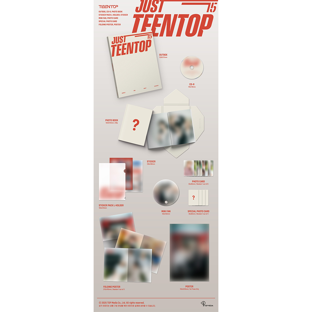 TEEN TOP - JUST 15, JUST TEEN TOP (CD VER) 1