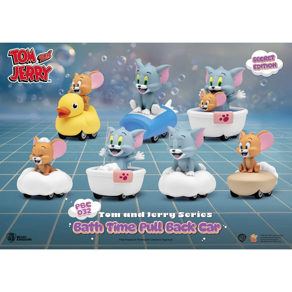 Tom & Jerry Pull Back Cars Bath Time (Blind Box)