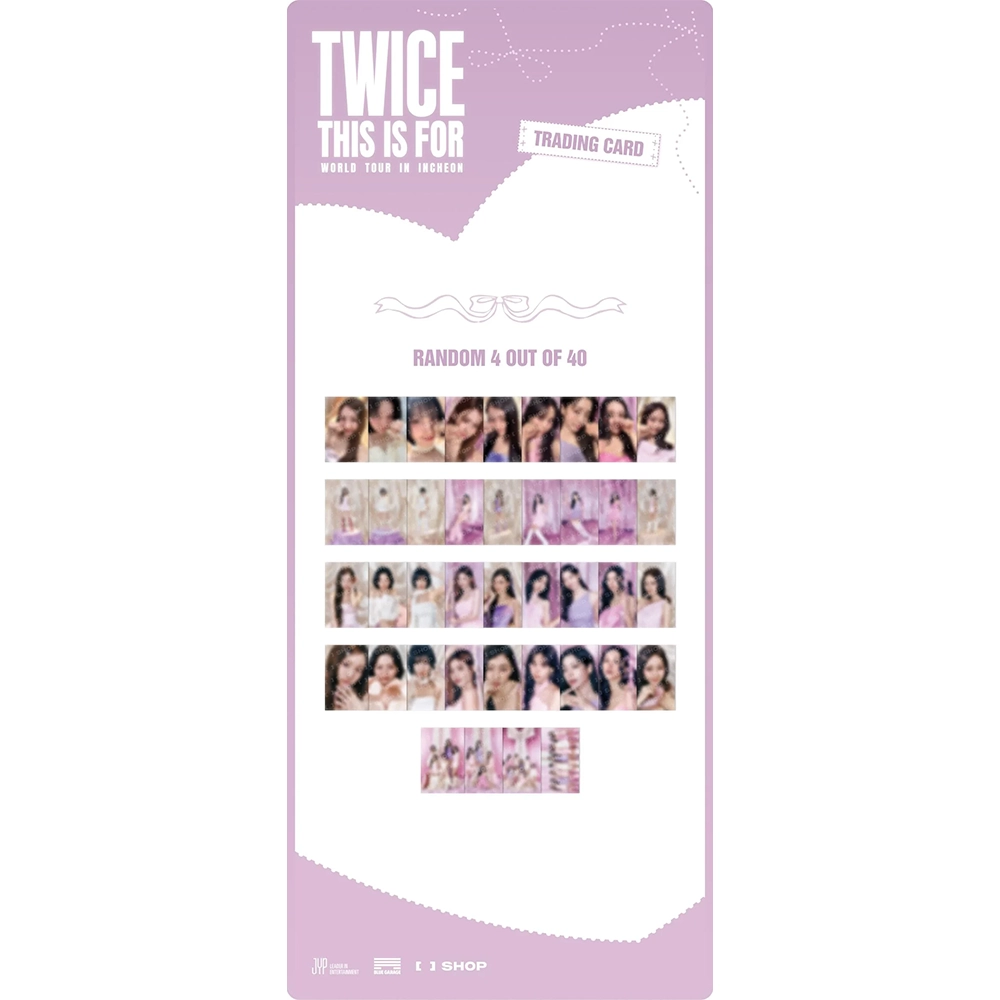 TWICE - TRADING CARD (THIS IS FOR - World Tour in Incheon Official MD)