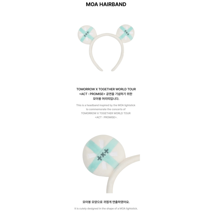 TXT - ACT PROMISE WORLD TOUR OFFICIAL MD MOA HAIRBAND