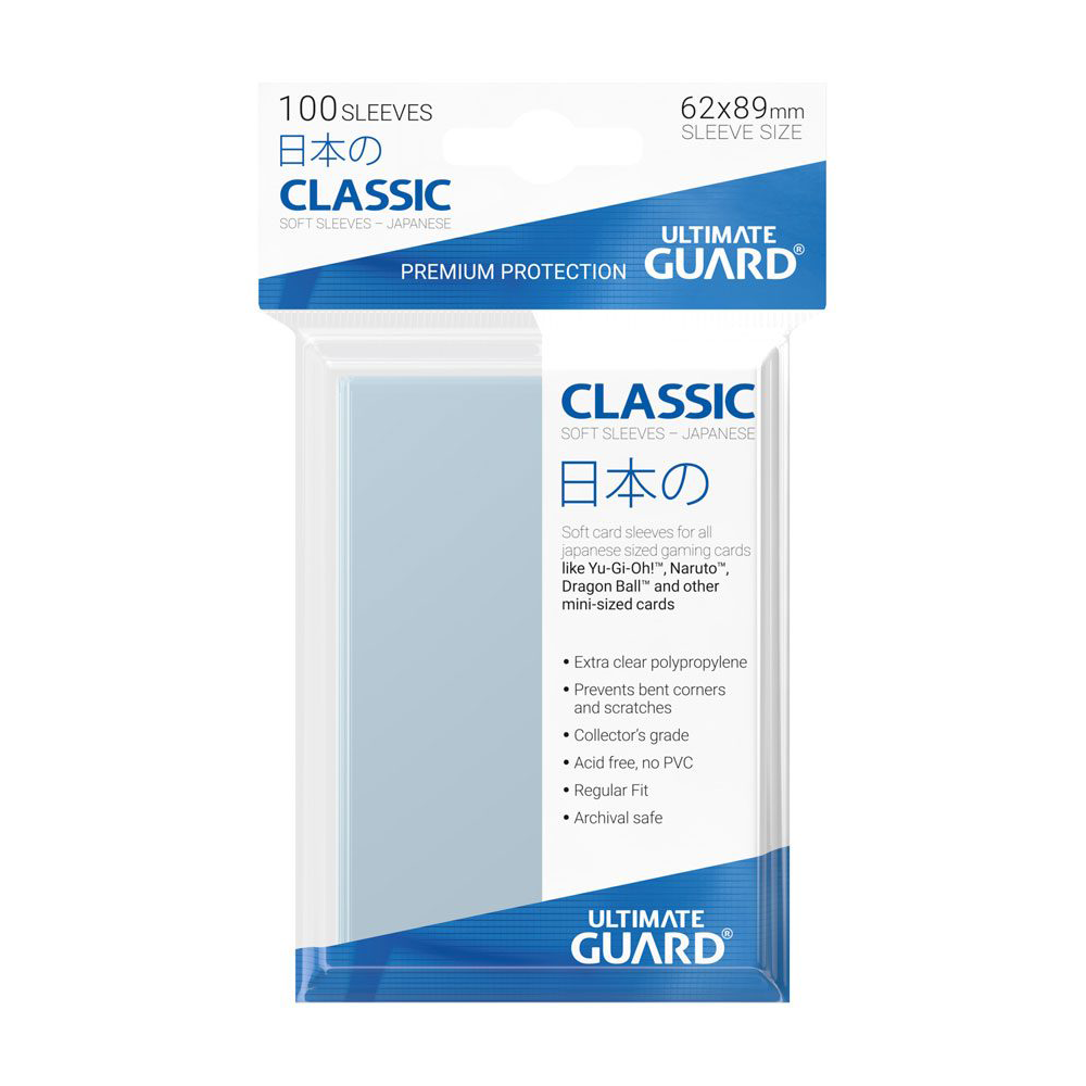 Ultimate Guard Classic Sleeves Japanese / Photocards Size - 100 Sleeves 0
