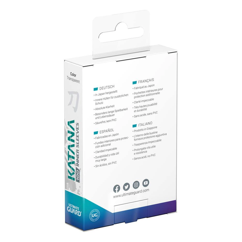 Ultimate Guard Katana Inner Sleeves - Standard Size (100) 1