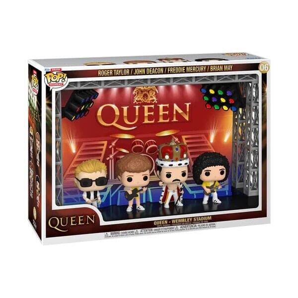 Funko POP! Moments Deluxe Queen Wembley Stadium 1986 4-Pack