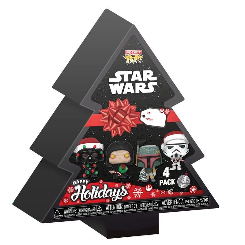 Funko Pocket POP! Keychains Star Wars Holiday 2024 - Tree Holiday Box 4-Pack