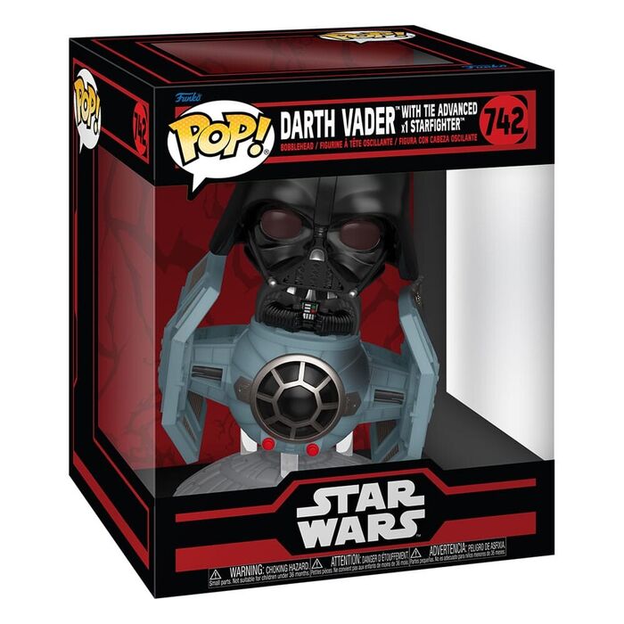 Funko POP! Rides Deluxe Star Wars: Darth Vader w/ Tie Advanced X1 Starfighter #742