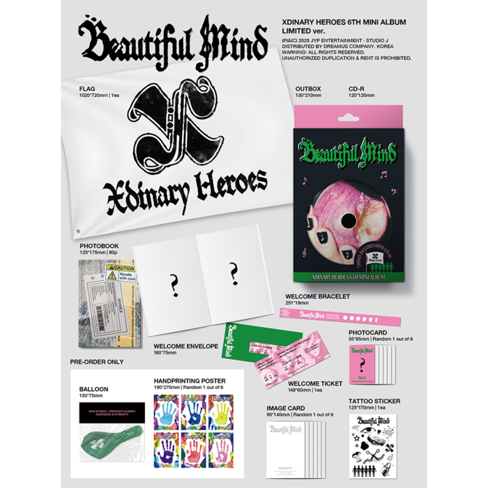 XDINARY HEROES - BEAUTIFUL MIND (LIMITED VER)
