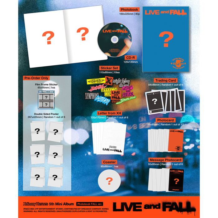 XDINARY HEROES - LIVE AND FALL (PHOTOBOOK VER)