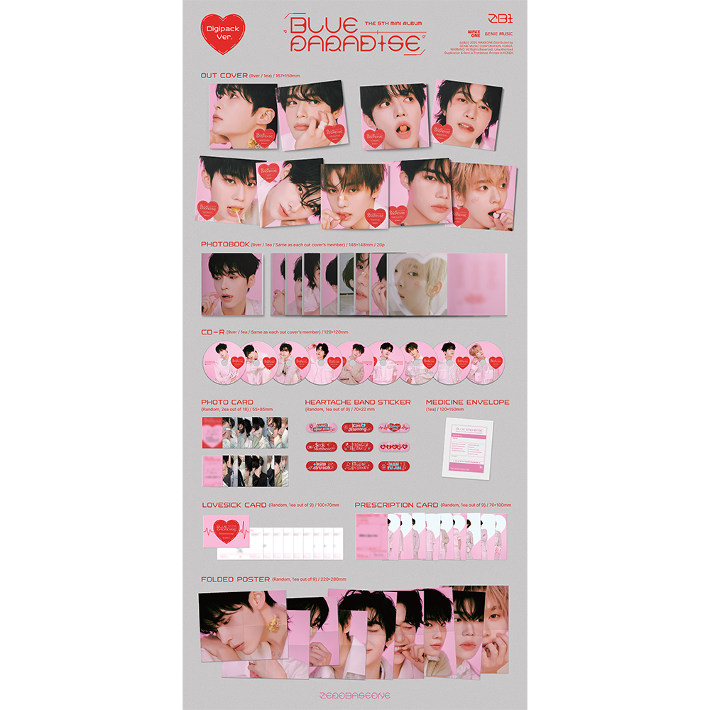 ZEROBASEONE - 5TH MINI ALBUM BLUE PARADISE (DIGIPACK VER.) 1