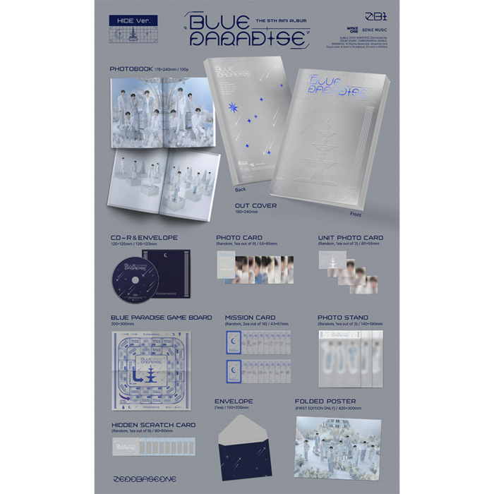 ZEROBASEONE - 5TH MINI ALBUM BLUE PARADISE (PHOTOBOOK VER.)