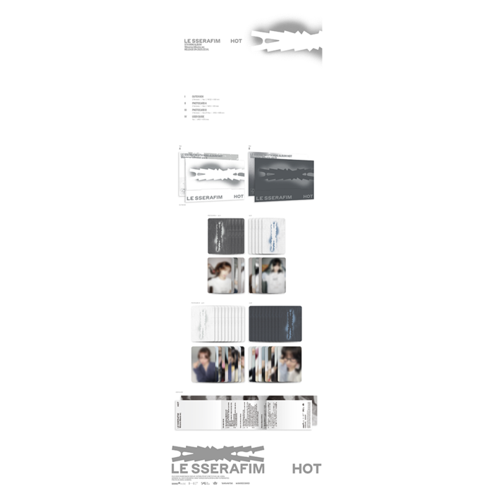 LE SSERAFIM 5TH MINI ALBUM - HOT (WEVERSE ALBUMS VER.)