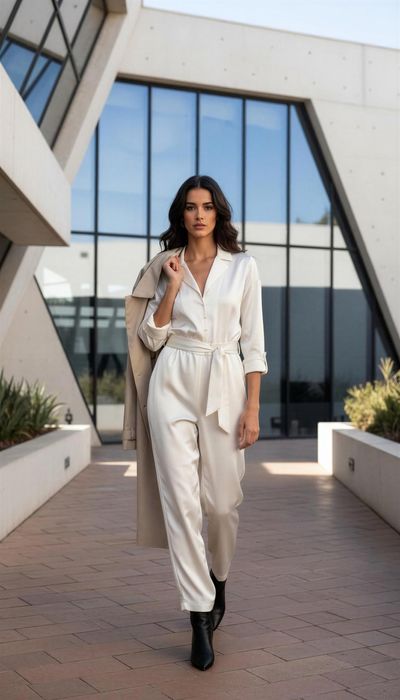 Mono White Satin Signature