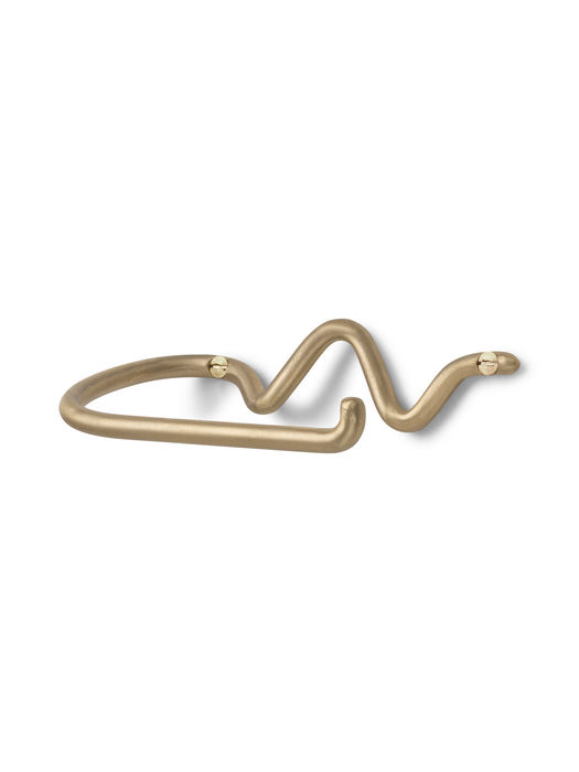 Suporte Papel Higiénico Curvature, Dourado