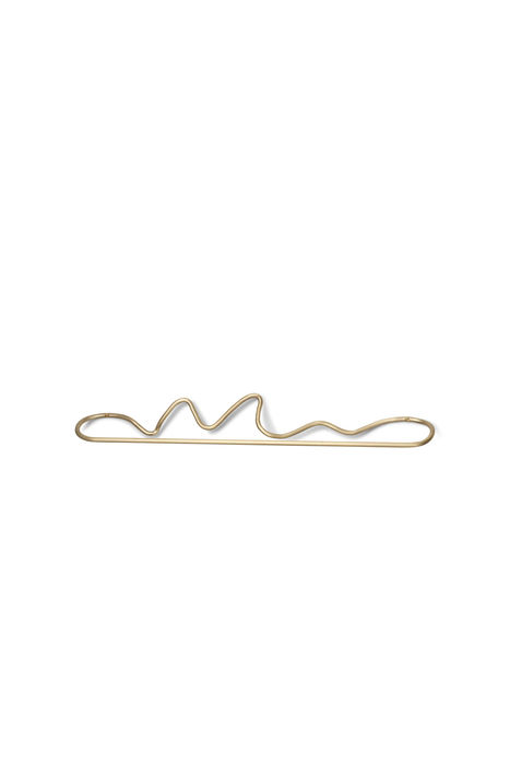 Toalheiro Curvature Dourado