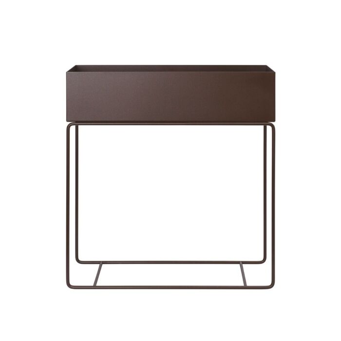 Plant Box Rectangular, Dark Chocolate