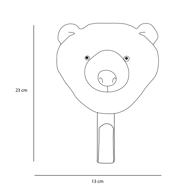 Cabide Urso Branco